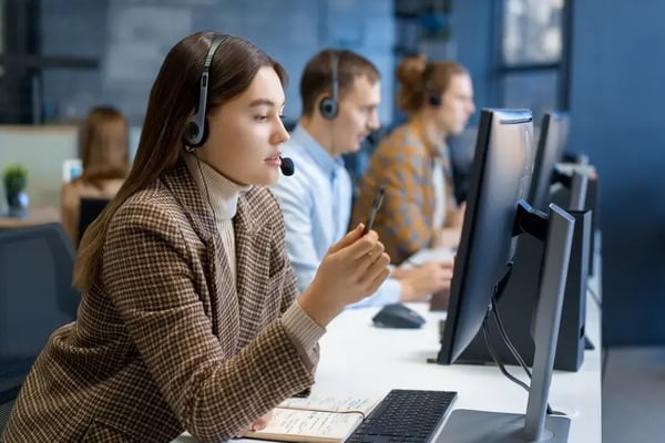 Engaged workers in a call center