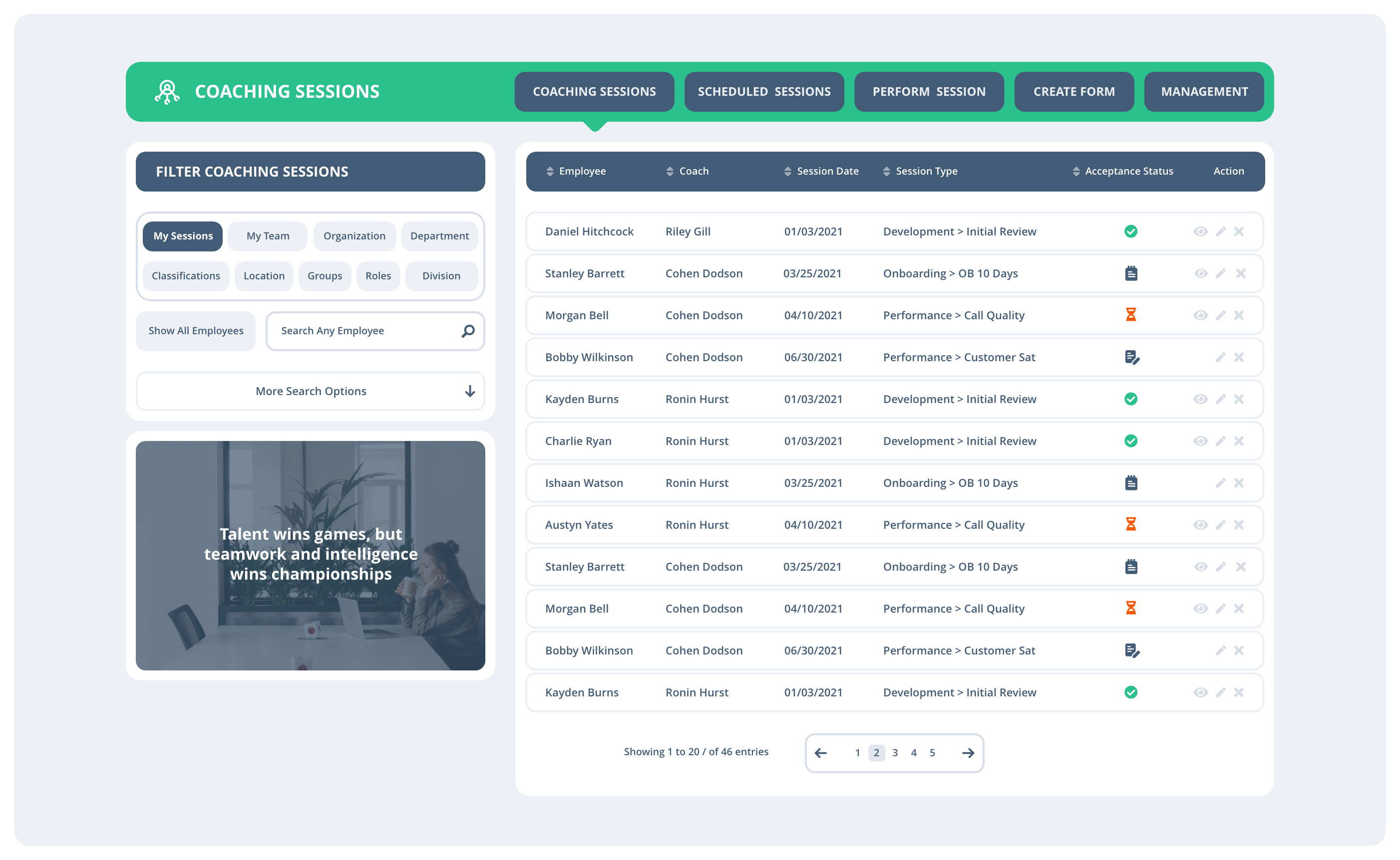 Coaching Platform | C2Perform